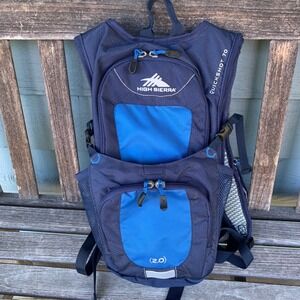 High Sierra Quickshot 70 Hydration Backpack Blue Airflow Hiking Pack Trail MTB